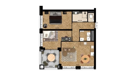 3-kamerappartement (Bouwnr. 1.11)