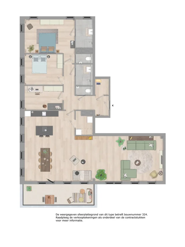 Appartement XXL - De Boei (Bouwnr. 324)