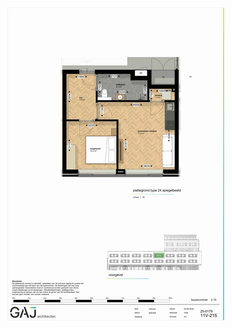 Twee kamer appartement (Bouwnr. 28)