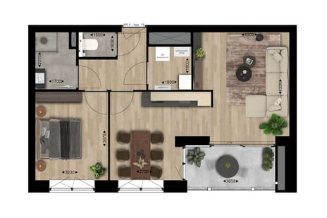 2-kamerappartement (Bouwnr. 2.24)