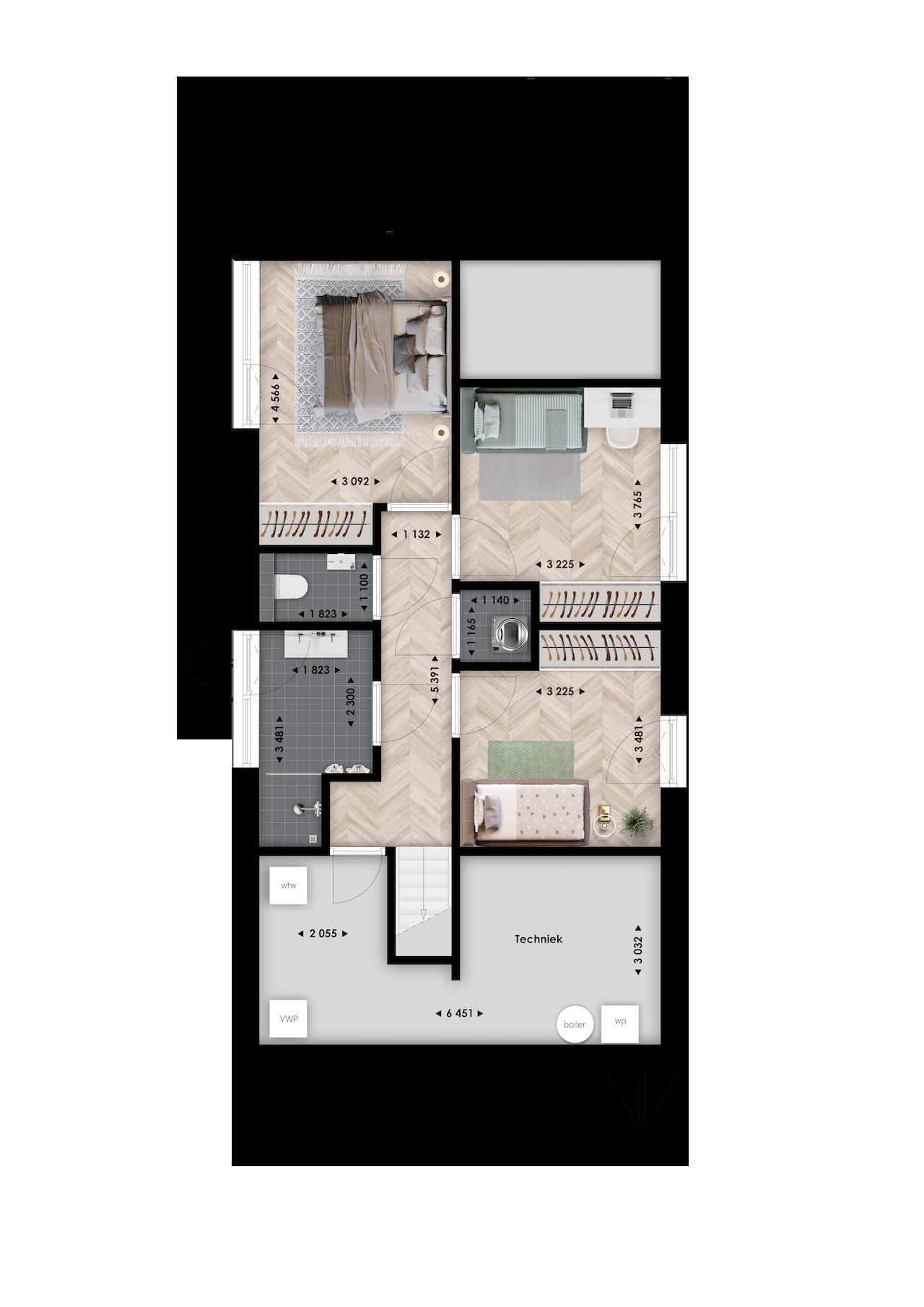 Drijvende woning | type A (Bouwnr. 2)