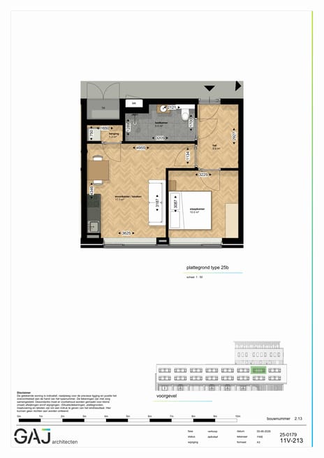 Twee kamer appartement (Bouwnr. 27)