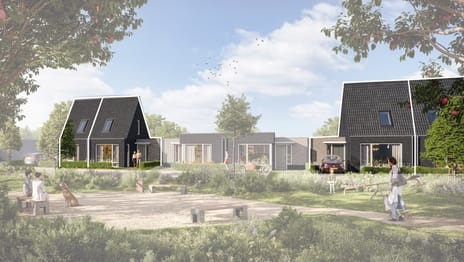 Verdieping -hoek-/tussenwoningen (type 3A) (Bouwnr. 347)