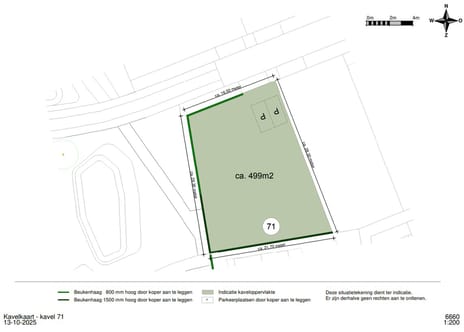 Bouwvrije kavels (Bouwnr. 71)