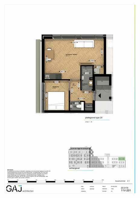 Twee kamer Appartement (Bouwnr. 23)