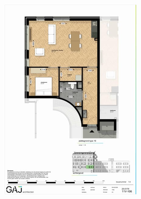 Twee kamer appartement (Bouwnr. 18)