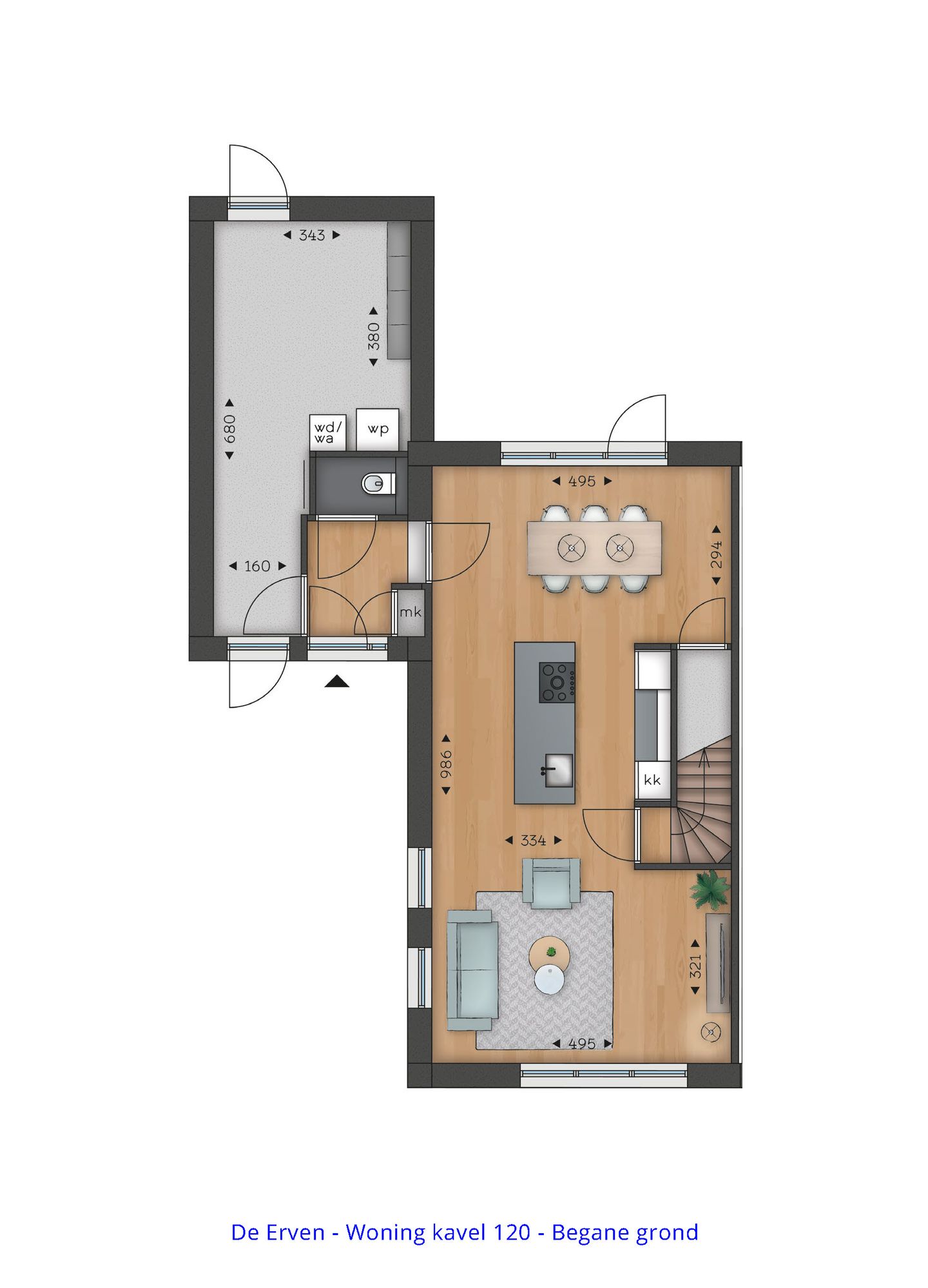 Twee-onder-een-kapwoning (Type 1) (Bouwnr. 119)